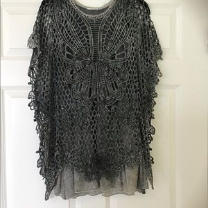 Crochet layered top